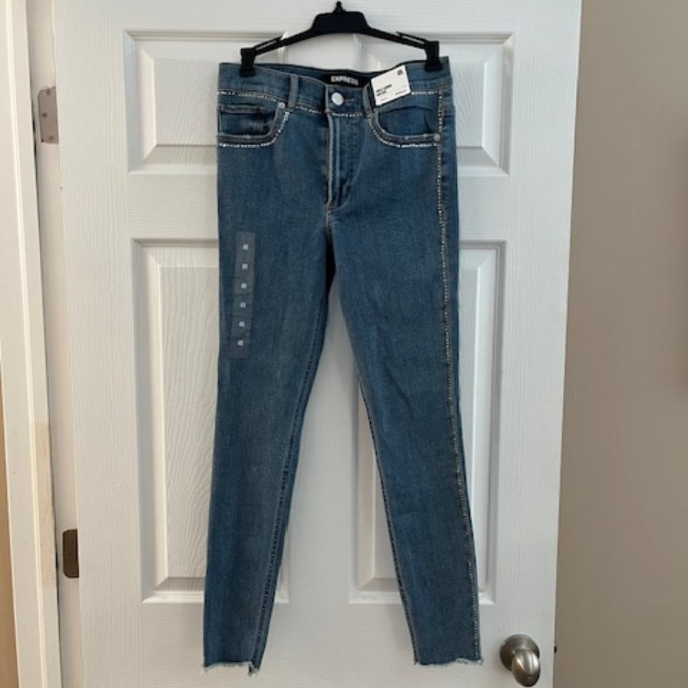 Express Repreve Embellished Jean Size 4R